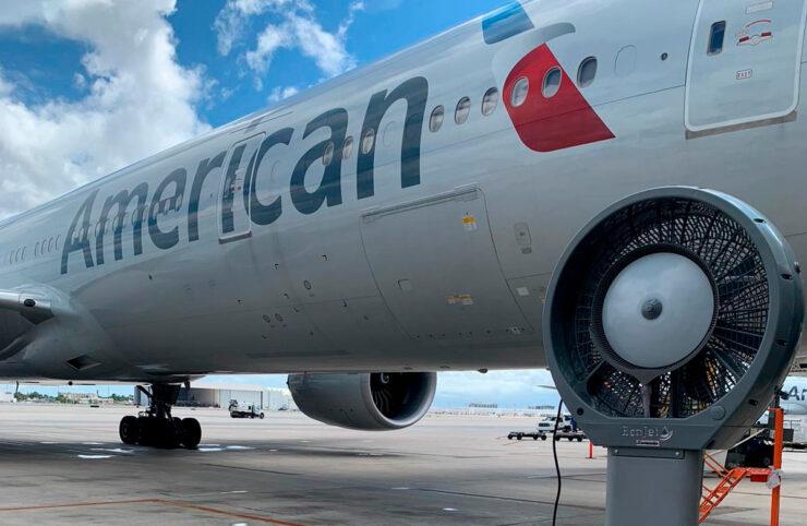 American Airlines utiliza climatizadores Joape